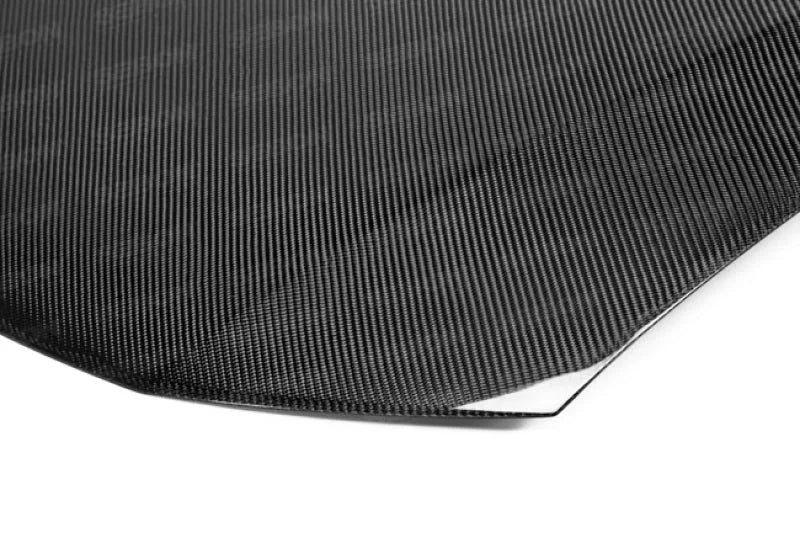 Seibon 12-13 Honda Civic 4Dr OEM-Style Carbon Fiber Hood (4Dr Only) - Back View