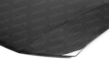 Load image into Gallery viewer, Seibon 12-13 Honda Civic 4Dr OEM-Style Carbon Fiber Hood (4Dr Only) - Back View