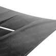 Load image into Gallery viewer, Seibon 12-13 Hyundai Genesis TS Carbon Fiber Hood - Installation View
