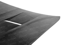Load image into Gallery viewer, Seibon 12-13 Hyundai Genesis TS Carbon Fiber Hood - Installation View