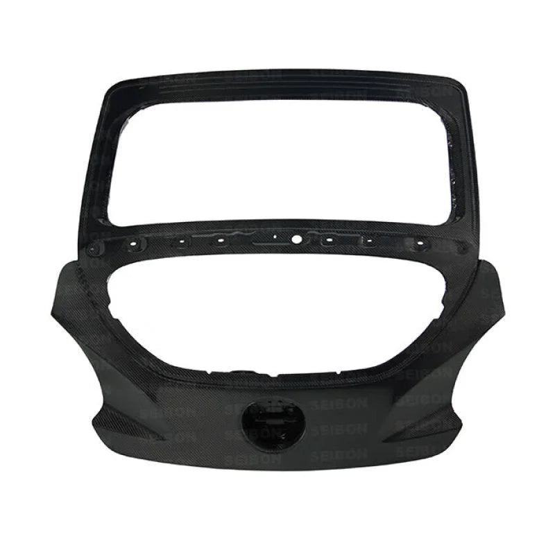 Seibon 12-13 Hyundai Veloster 2 Door Hatchback Carbon Fiber Trunk Lid - Side View