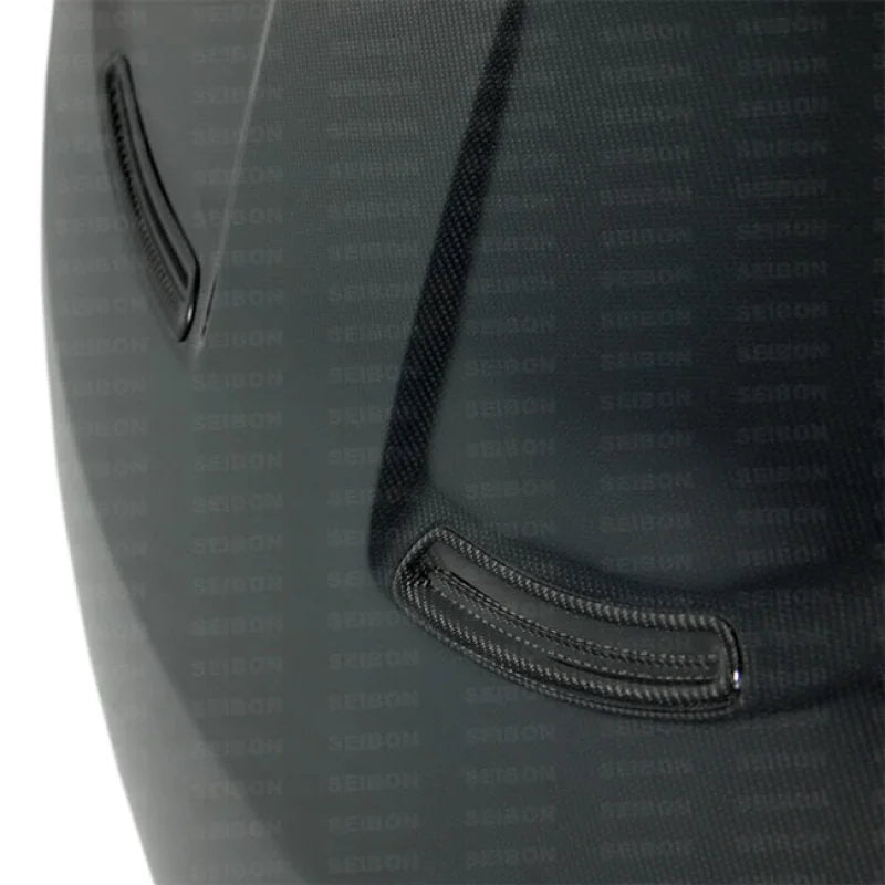 Seibon 12-13 Hyundai Veloster 2 Door Hatchback OEM Carbon Fiber Hood - Main Product View