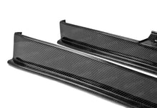 Load image into Gallery viewer, Seibon 12-13 Nissan GTR R35 SS-Style Carbon Fiber Side Skirts (Pair) - Installation View