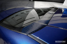 Load image into Gallery viewer, Seibon 12-13 Scion FRS Carbon Fiber Rear Fin Spoiler - Installation View
