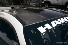 Load image into Gallery viewer, Seibon 12-13 Subaru BRZ/Scion FR-S Carbon Fiber Gloss Finish Roof Cover - Back View