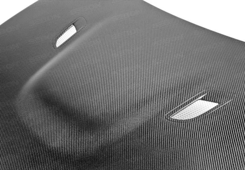 Seibon 12-14 BMW F30 / F32 BM-Style Carbon Fiber Hood - Installation View