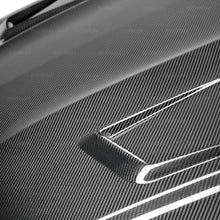 Load image into Gallery viewer, Seibon 12-14 Mercedes C-Class GT Style Carbon Fiber Hood - Back View