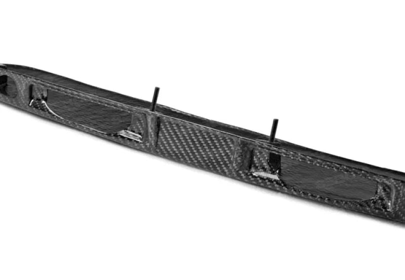 Seibon 12-14 Subaru BRZ / Scion FRS Carbon Fiber Rear Trunk Garnish - Installation View