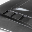 Load image into Gallery viewer, Seibon 12-15 Toyota Tacoma TS-Style Carbon Fiber Hood - Back View