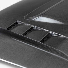 Load image into Gallery viewer, Seibon 12-15 Toyota Tacoma TS-Style Carbon Fiber Hood - Back View