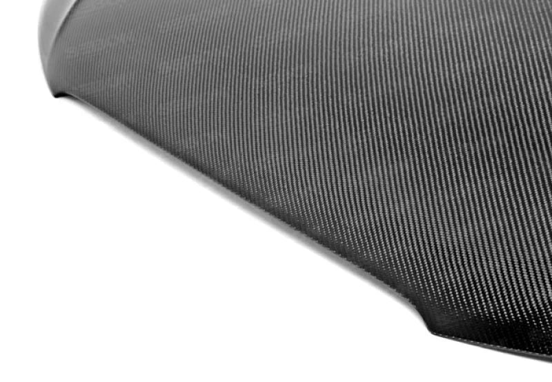 Seibon 13-15 Audi A4 OEM Carbon Fiber Hood (Hood Pins Required) - Installation View