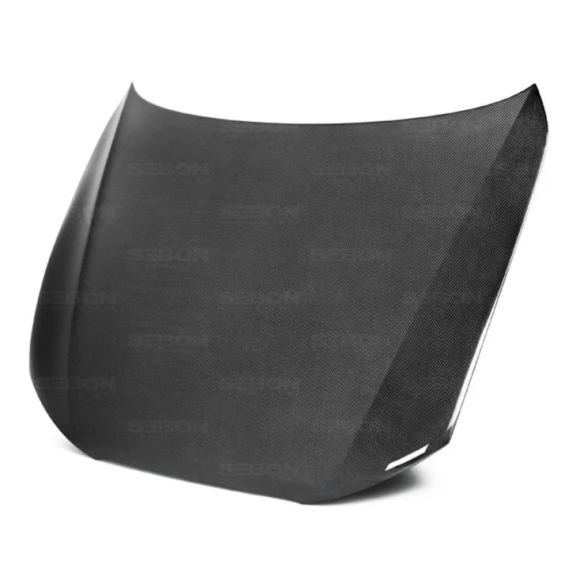 Seibon 13-17 Audi A5 OEM Carbon Fiber Hood - Side View