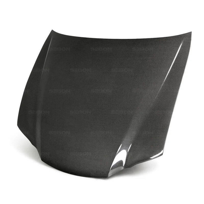 Seibon 13-18 Lexus GS OEM Carbon Fiber Hood - Side View