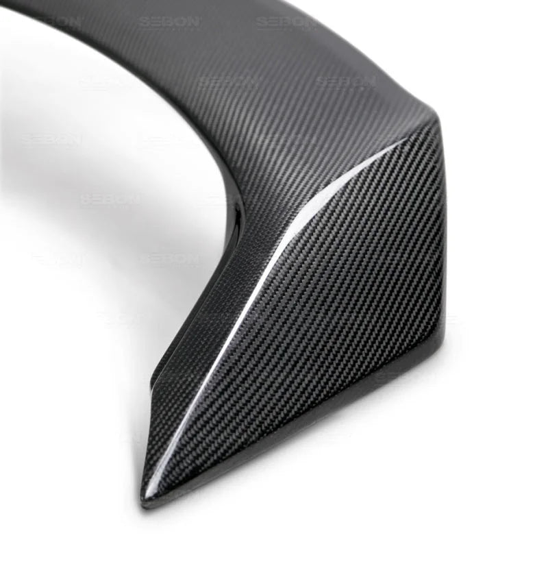Seibon 14-15 Honda Civic 2 Door Si-Style Carbon Fiber Rear Spoiler - Side View
