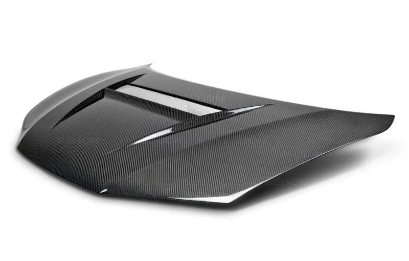 Seibon 14-15 Honda Civic 2dr VSII-Style Carbon Fiber Hood - Installation View