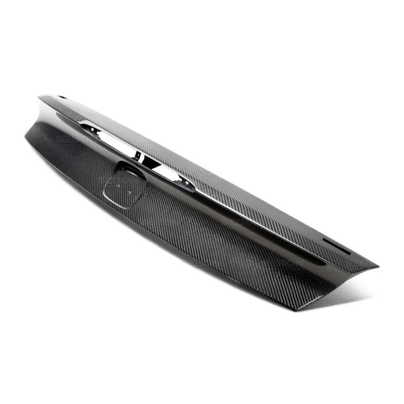 Seibon 14-15 Honda Civic Si Coupe OEM-Style Carbon Fiber Trunk Garnish - Side View