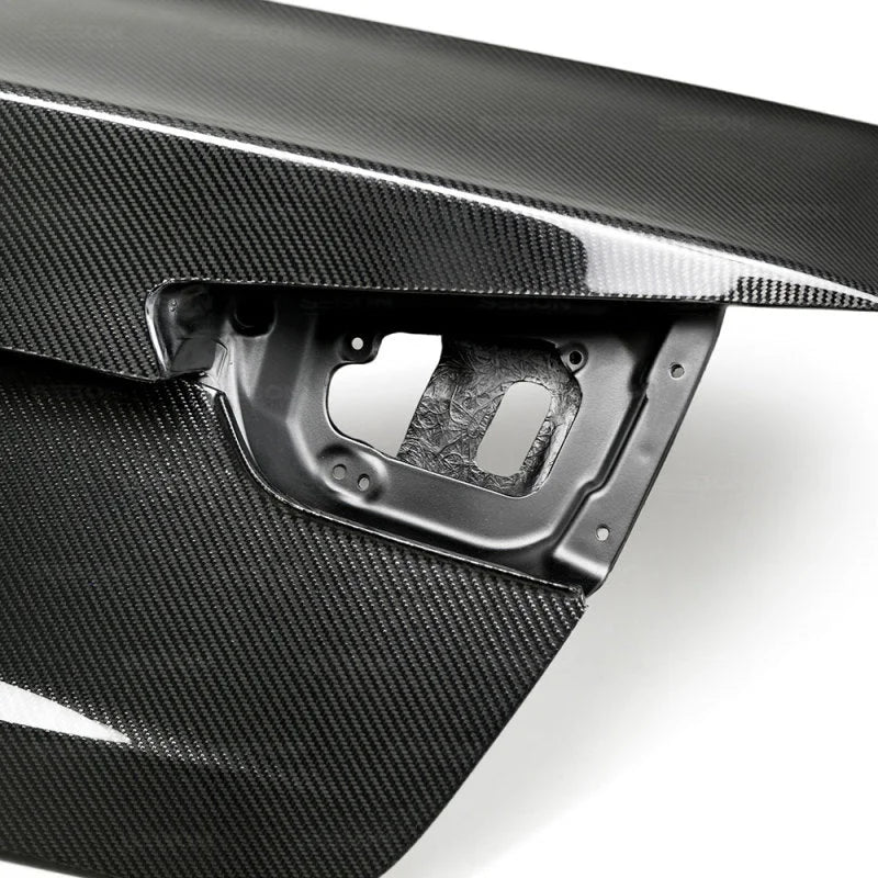 Seibon 14-15 Kia Optima OE Style Carbon Fiber Trunk Lid (Excl 2016 Models) - Back View