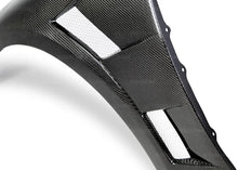 Load image into Gallery viewer, Seibon 14-15 Lexus IS250/350 10mm Wider Carbon Fiber Fenders - Back View