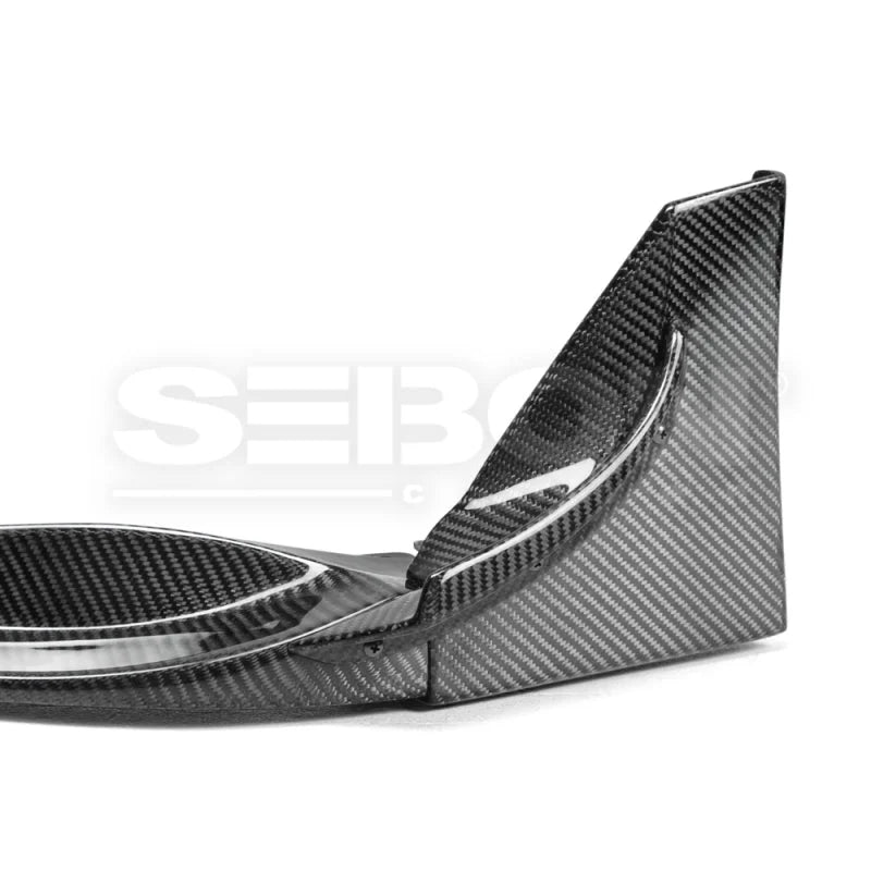 Seibon 14-16 Lexus IS F Sport (XE30) FP-Style Carbon Fiber Front Lip (Fits F Sport Only) - Back View