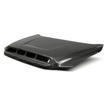 Load image into Gallery viewer, Seibon 14-20 Toyota Tundra OEM Style Carbon Fiber Hood - Installation View