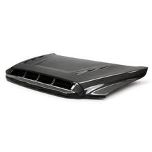 Load image into Gallery viewer, Seibon 14-20 Toyota Tundra TS-Style Carbon Fiber Hood - Back View