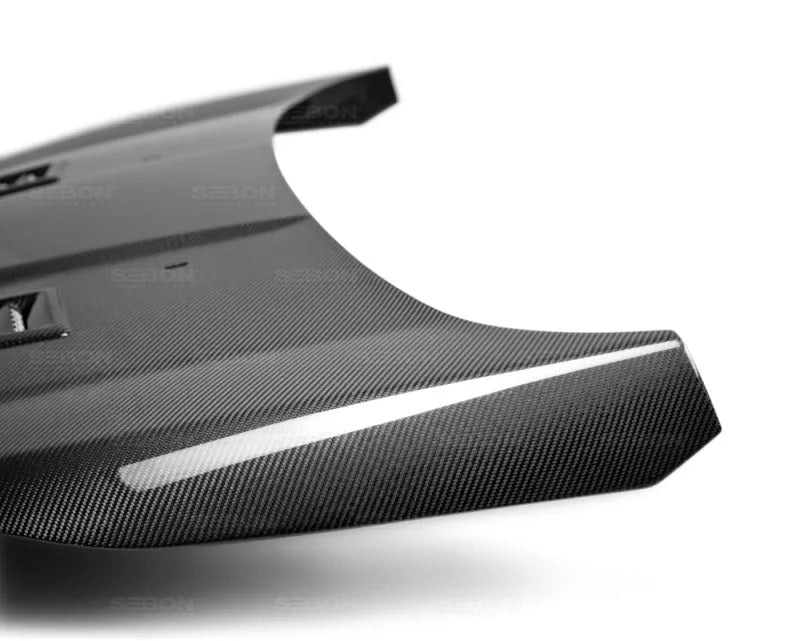 Seibon 14+ Ford Fiesta RS Style Carbon Fiber Hood - Installation View