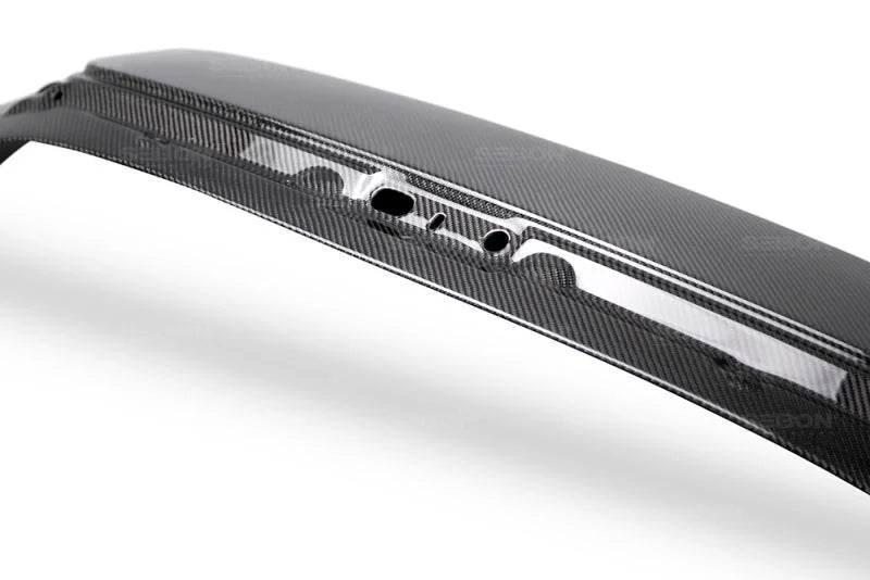 Seibon 15-16 Ford Focus Hatchback Carbon Fiber Trunk Lid - Installation View