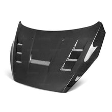 Load image into Gallery viewer, Seibon 15-17 Ford Focus TV-Style Carbon Fiber Hood - Side View