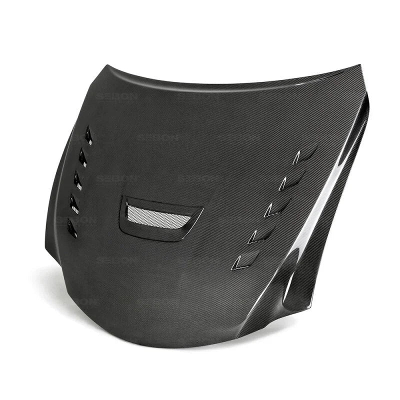 Seibon 15-17 Lexus RC F BT Style Carbon Fiber Hood - Side View