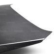 Load image into Gallery viewer, Seibon 15-17 Subaru Impreza WRX/STI CS Style Carbon Fiber Hood - Back View