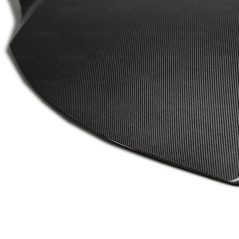 Seibon 15-19 Lexus RC (Not For RCF) OE Style Carbon Fiber Hood - Side View