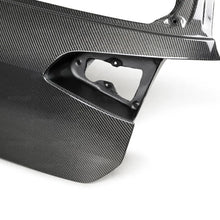 Load image into Gallery viewer, Seibon 15-19 Volkswagen Golf/GTI/Golf R OEM-Style Carbon Fiber Trunk Lid - Side View