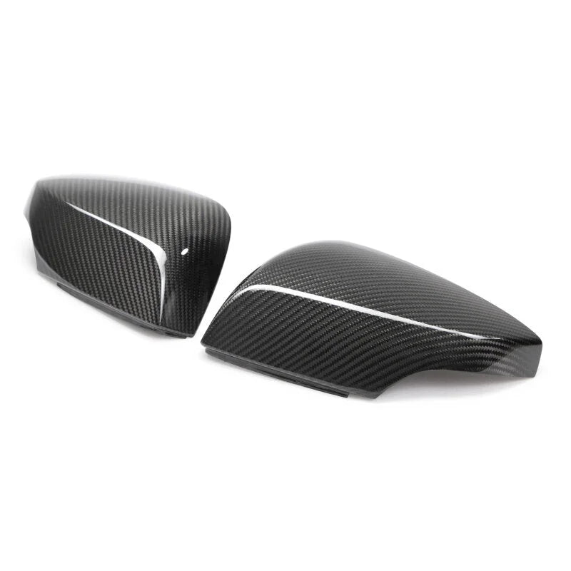 Seibon 15-20 Subaru WRX / STI Carbon Fiber Mirror Caps - Back View