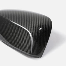 Load image into Gallery viewer, Seibon 15-20 Subaru WRX / STI Carbon Fiber Mirror Caps - Installation View