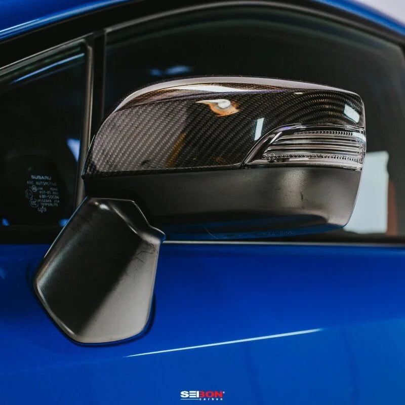 Seibon 15-20 Subaru WRX / STI Carbon Fiber Mirror Caps - Additional View 6