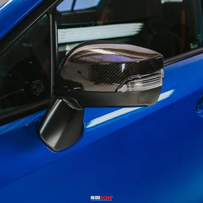 Seibon 15-20 Subaru WRX / STI Carbon Fiber Mirror Caps - Additional View 7