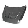 Load image into Gallery viewer, Seibon 15-20 Volkswagen Golf MK7 DV-Style Carbon Fiber Hood - Back View