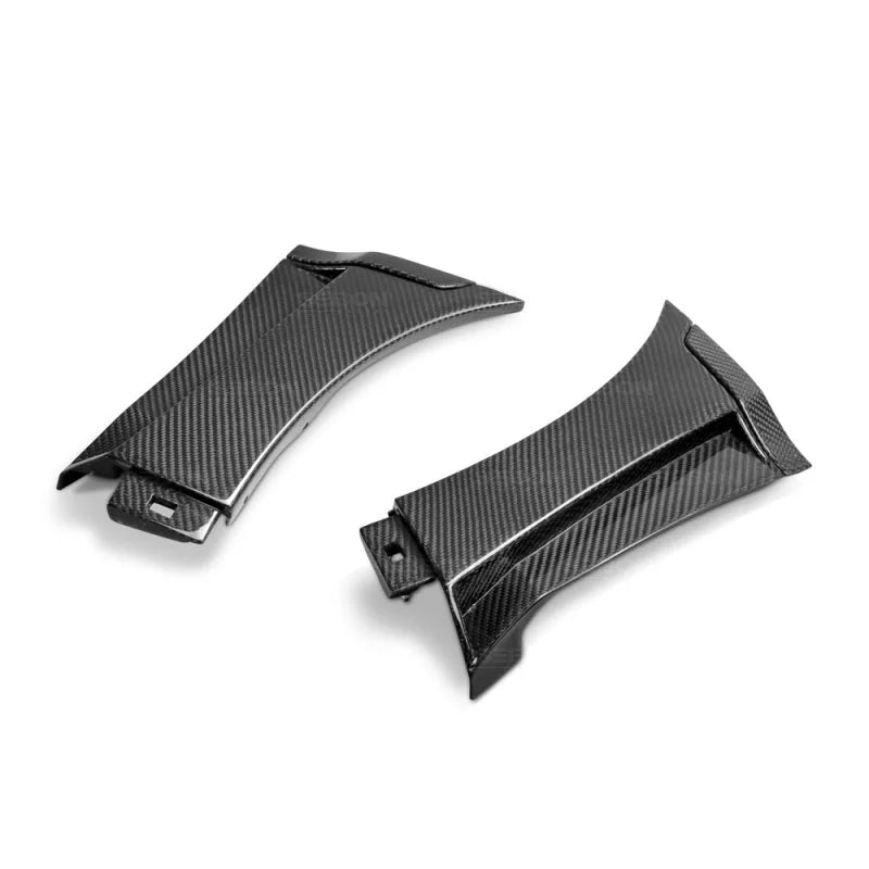 Seibon 15+ Subaru WRX/STI Carbon Fiber Fender Caps - Side View