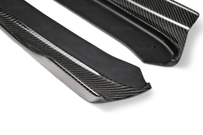 Seibon 15+ Subaru WRX/STI MB-Style Carbon Fiber Rear Lip - Back View
