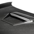 Load image into Gallery viewer, Seibon 16-17 Honda Civic TR Carbon Fiber Hood - Back View