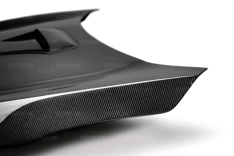 Seibon 16-17 Honda Civic TR Carbon Fiber Hood - Installation View