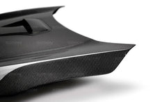 Load image into Gallery viewer, Seibon 16-17 Honda Civic TR Carbon Fiber Hood - Installation View