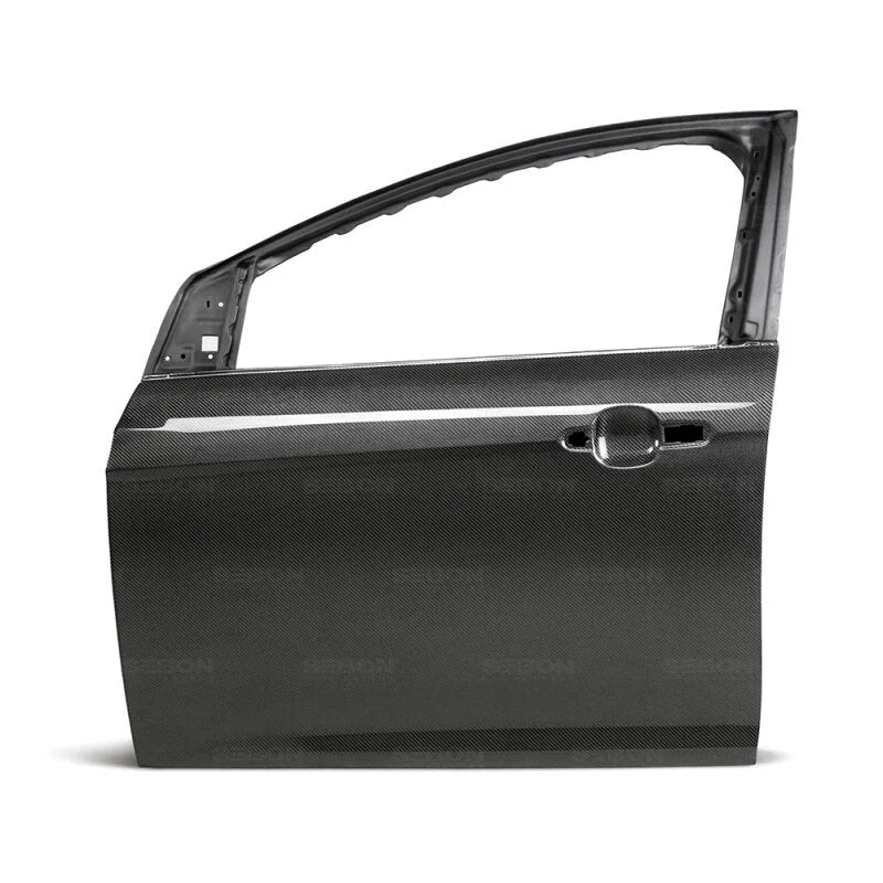 Seibon 16-18 Ford Focus Carbon Fiber Front Doors - Main Product View