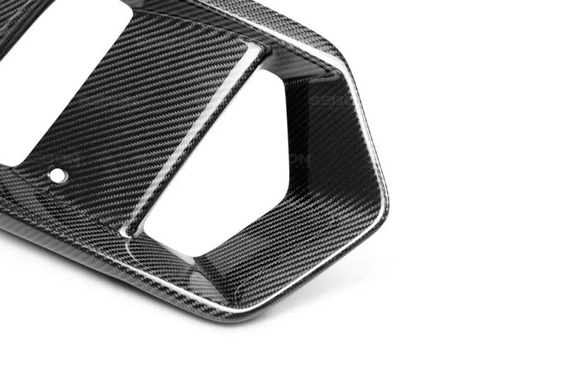 Seibon 16-18 Ford Focus RS Carbon Fiber Fog Light Surrounds - Main Product View