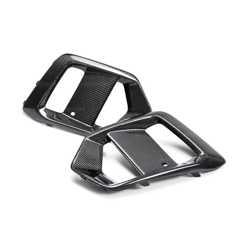 Seibon 16-18 Ford Focus RS Carbon Fiber Fog Light Surrounds - Additional View 6