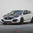 Load image into Gallery viewer, Seibon 16-18 Honda Civic OEM-Style Carbon Fiber Front Grill - Back View
