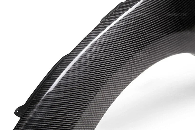 Seibon 16-18 Honda Civic Sedan/Coupe OEM-Style Carbon Fiber Fender - Back View