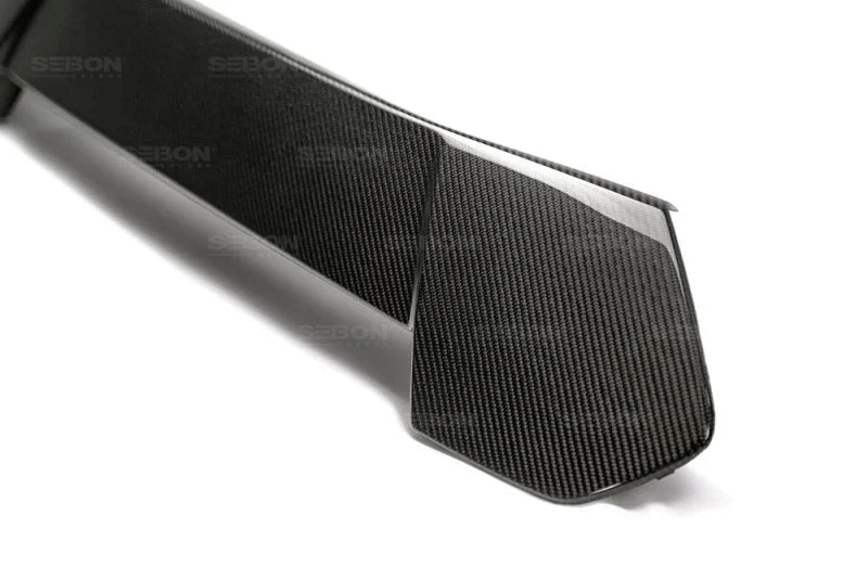 Seibon 16+ Ford Focus RS Carbon Fiber Front Bumper Garnish - Installation View