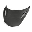 Load image into Gallery viewer, Seibon 17-18 Acura NSX OEM-style Dry Carbon Hood - Side View