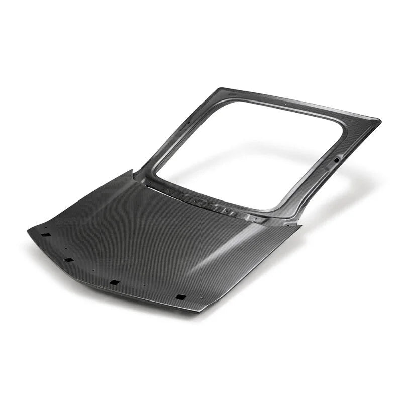 Seibon 17-18 Acura NSX OEM-style Dry Carbon Trunk - Side View